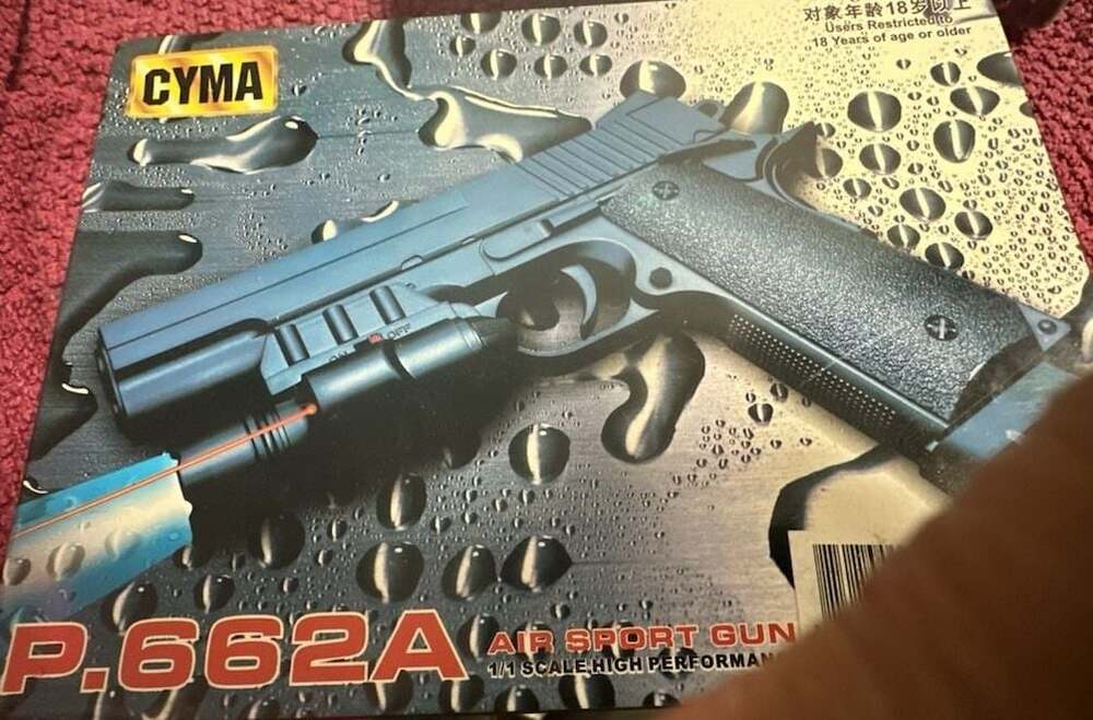 CYMA P.662A 1:1 Scale Air Sport Gun Spring Powered Airsoft Pistol